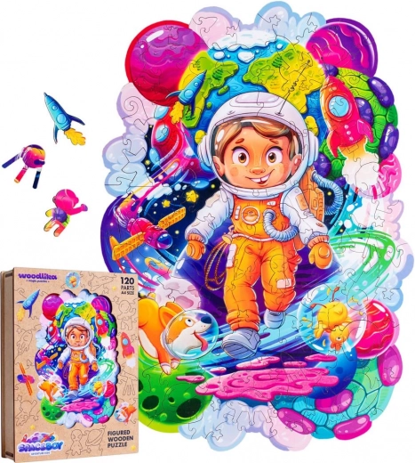 Puzzle en bois Aventurier spatial 120 pièces