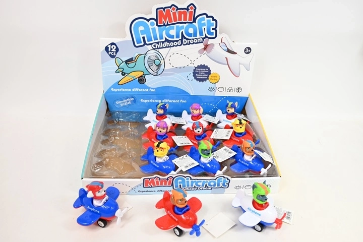 Petit avion pour le sable 10 cm (12 pcs en présentoir)