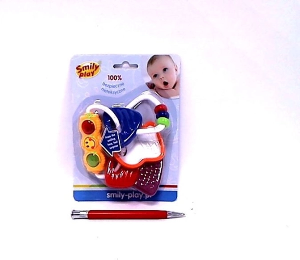 SmilyPlay hochet clés avec anneau de dentition et lumière