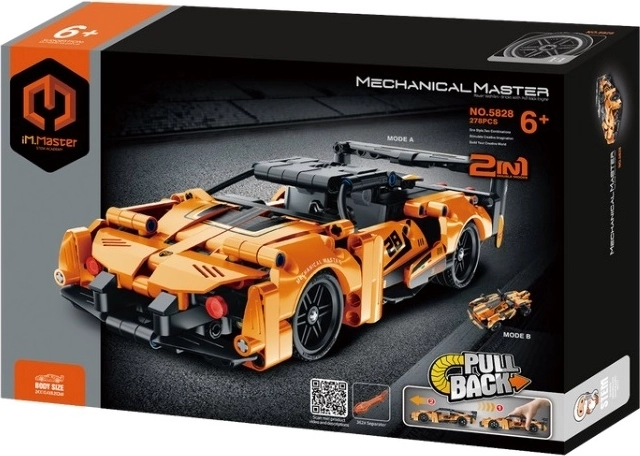 iM.Master Mechanical master kit de construction voiture mécanique 2-en-1 avec propulsion pull-back - 1 pièce