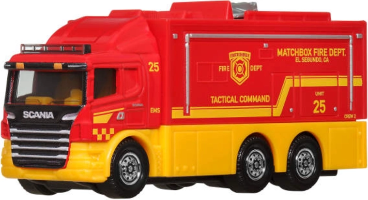 Matchbox Working Rigs Scania station de commandement tactique – véhicule de secours des pompiers