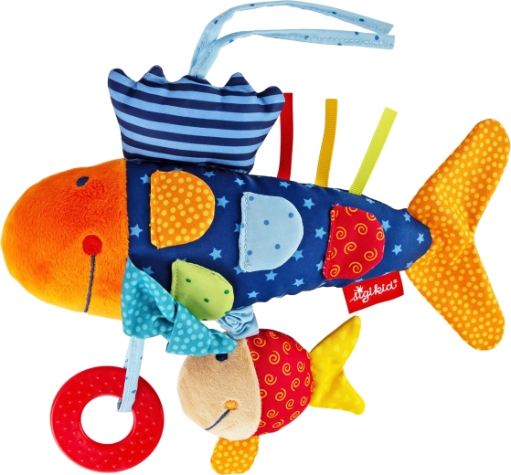 Poisson en peluche d’éveil pour bébés 26 cm Sigikid