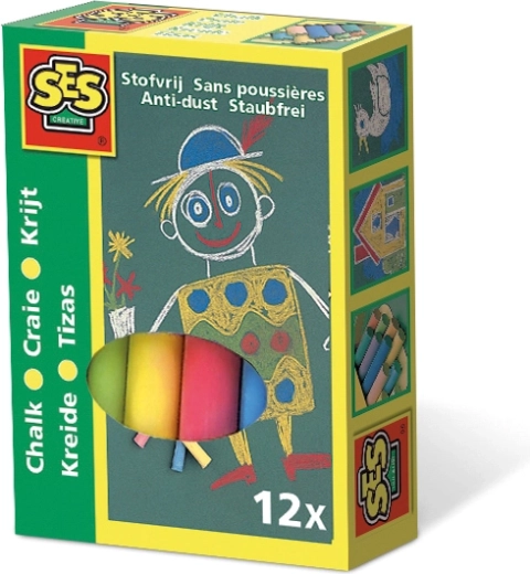 Craies de couleur pour enfants 12 pièces