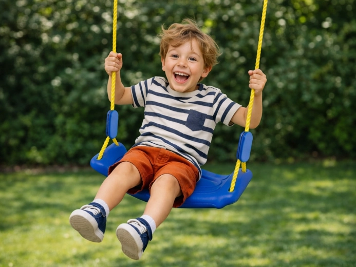 Amusement au jardin comme à la maison