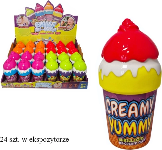 Bulle de savon en forme de glace