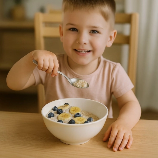Forme enfant pour un repas confortable