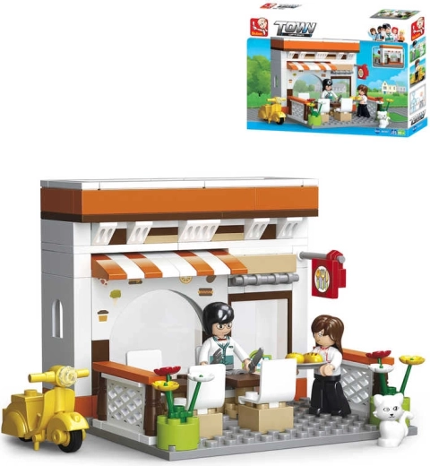 Sluban Town bistro – jeu de construction 134 pièces + 2 figurines