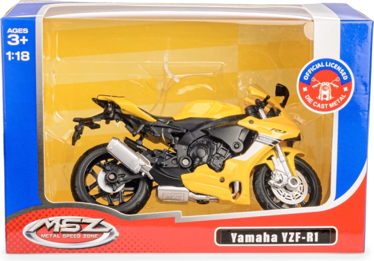 Modèle métallique de moto Yamaha YZF‑R1 1:18