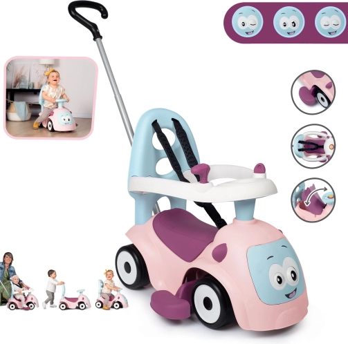Porteur SMOBY Maestro 3 en 1 Rose