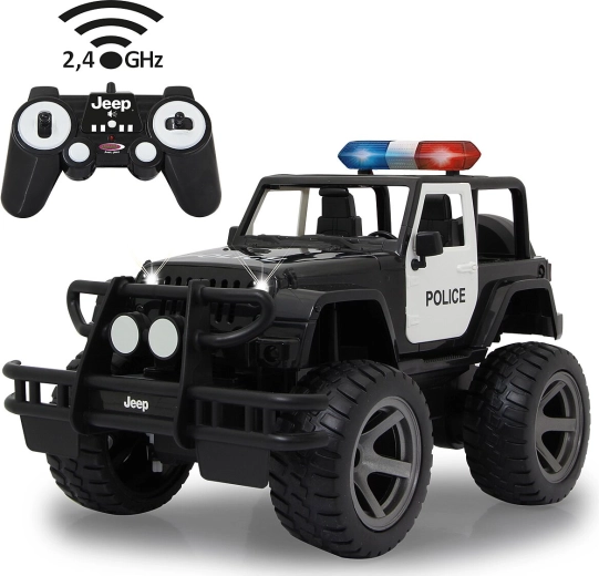 Jeep Wrangler Police RC avec télécommande