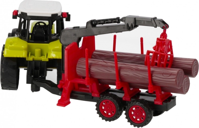 Grue mobile pour le chargement des bûches