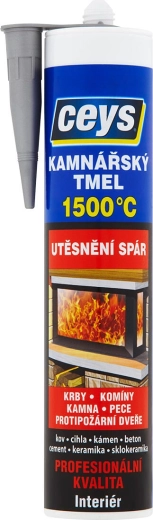 Mastic réfractaire pour poêles 310 ml noir CEYS