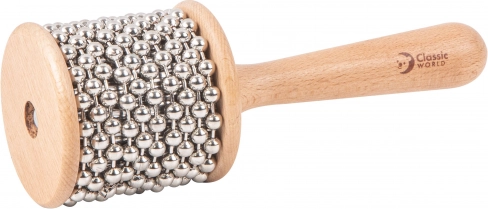 Classic World Edu Instrument de Musique Kabasa avec Perles pour Enfants