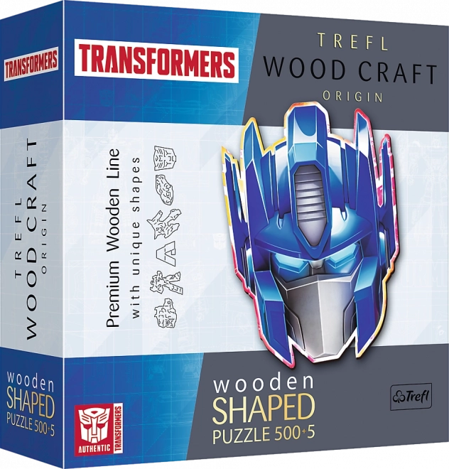 Puzzle en bois double face TREFL Wood Craft Origin Transformers Optimus Prime, 505 pièces