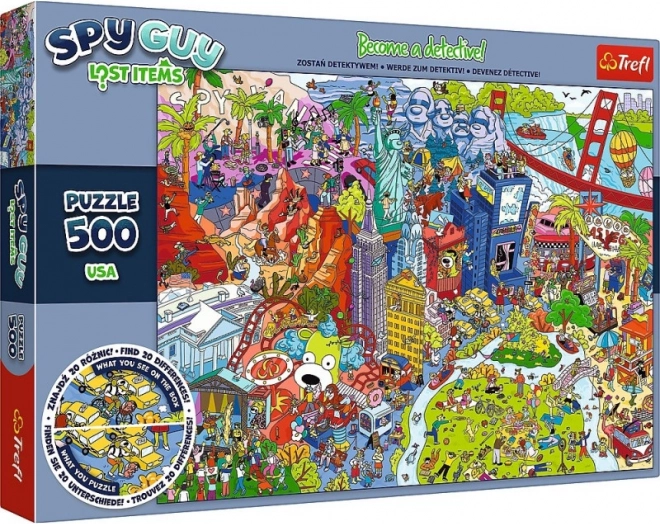 Puzzle Spy Guy Lost Items USA 500 pièces