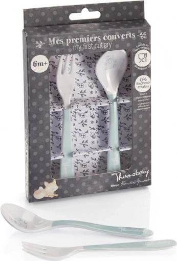 Fourchette et cuillère pour enfants Forest