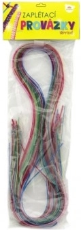 fils tressables pailletés glitter 100 cm, lot de 35 pièces