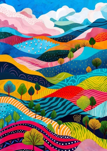 Puzzle ENJOY Collines ondulées 1000 pièces