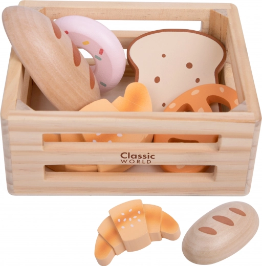Panier de boulanger en bois Classic World
