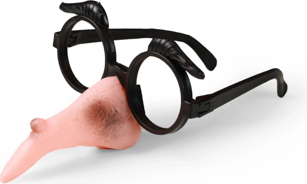 Nez de sorcière avec lunettes