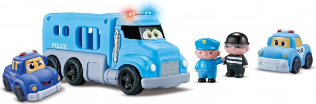 Voitures de police avec effets - ensemble de 4 pièces