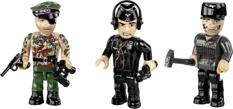3 minifigurines pour l’équipage et le diorama