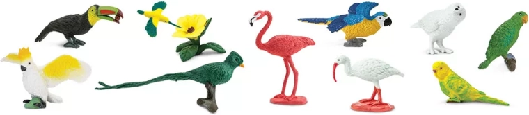 Safari Ltd oiseaux exotiques – Bulk Bag (48 pcs)