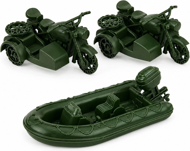 Véhicules militaires variés pour des missions d’action