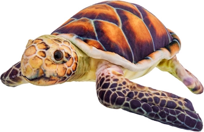 Tortue brune en peluche 38 cm