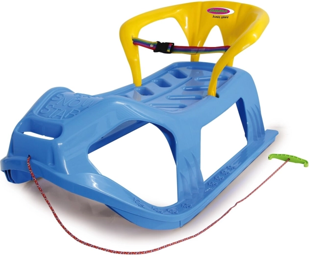 Luge pour enfants Snow Play Snow-star 90 cm bleue avec dossier