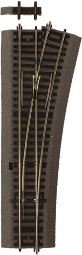 Aiguillage Roco WR15 droit H0 avec sous-couche en caoutchouc