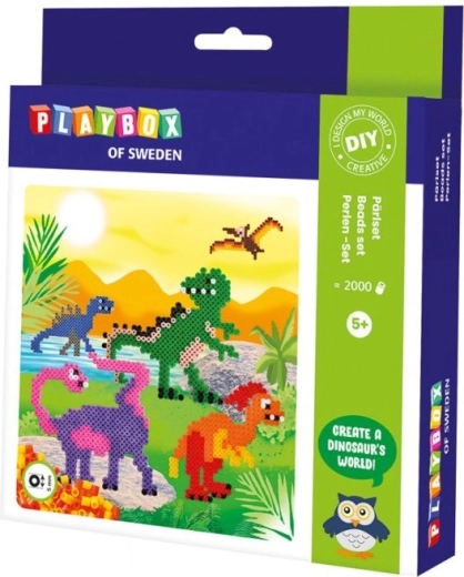 Perles à repasser set Dinosaures 2000 pcs PLAYBOX