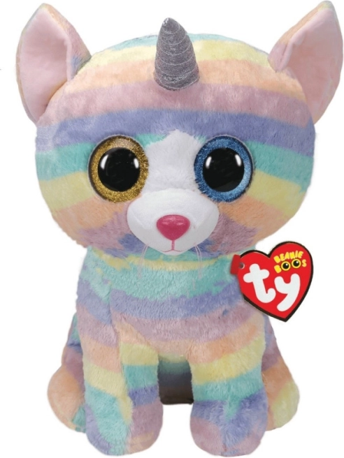 Chaton licorne en peluche TY Beanie Boos Heather 42 cm