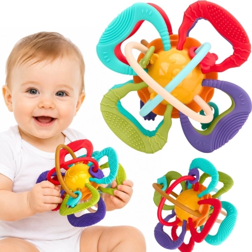 Woopie Baby balle sensorielle anneau de dentition pour bébés