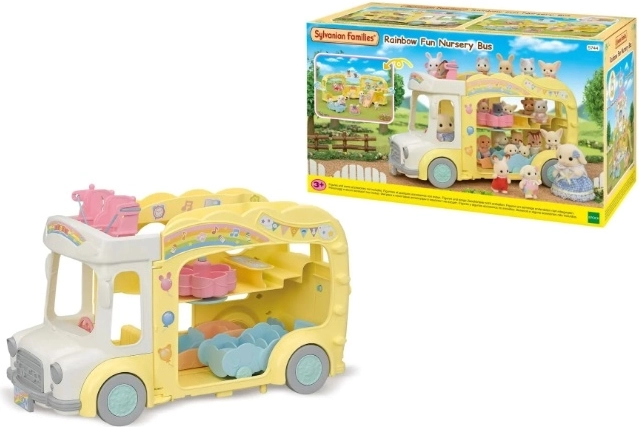 Bus scolaire arc-en-ciel Sylvanian Families