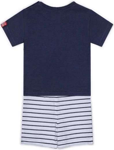 Short rayé à taille élastique
