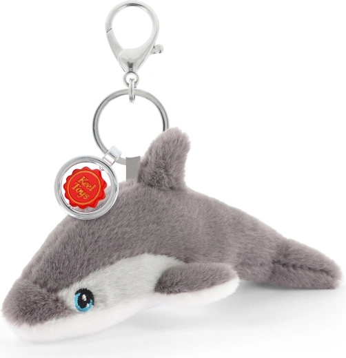 Porte-clés en peluche Keeleco dauphin 12 cm