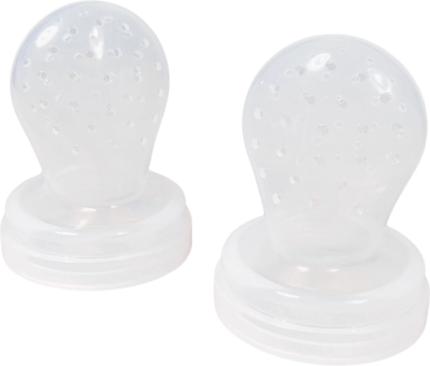 Nuuroo Lauge tétine de rechange pour grignoteur, transparente, 2 pièces, 4m+