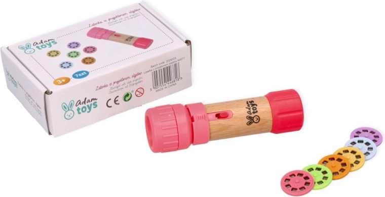 Lampe de poche rose pour enfants avec projecteur Adam Toys