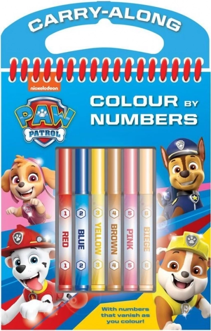 PAW Patrol – coloriage aux feutres par numéros