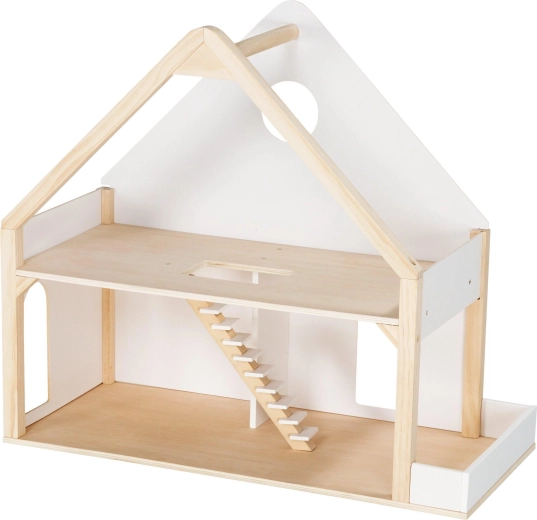 Maison de poupées en bois à deux étages