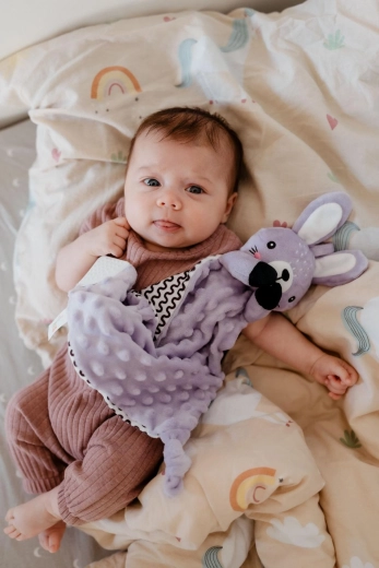 Minky apaisant avec pois 3D