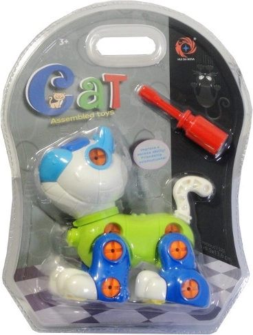 Chat à visser – jeu de construction créatif pour enfants
