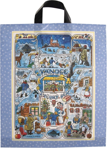 Sac en plastique avec motif J. Lada 40 × 46 cm
