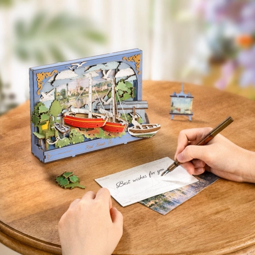 Scène 3D en couches avec effet de profondeur