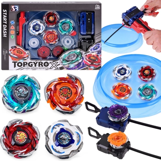 Set de toupies de combat TOP GYRO X avec arène et lanceurs