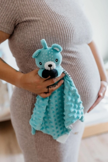 Minky apaisant à pois 3D