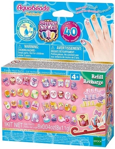 Aquabeads Studio pour ongles – kit de recharge Shiny Color