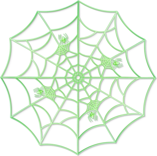 Motif détaillé de toile d’araignée avec des araignées