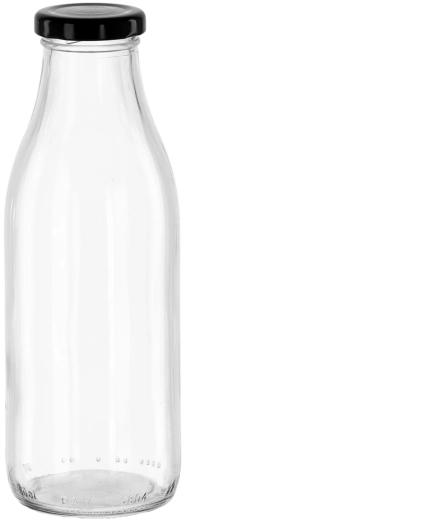 Bouteille en verre pour jus 750 ml avec bouchon à vis métallique 44 mm